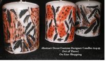 MARINA CITY CHICAGO GIFT SHOP GALLERY  ABSTRACT CUSTOM DESIGNER CANDLES  ON LINE SHOPPING