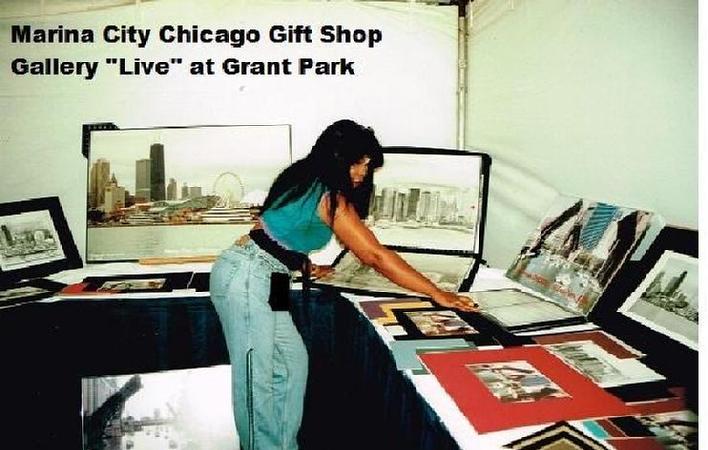 MARINA CITY CHICAGO GIFT SHOP GALLERY IS FEATURING  AN ARTIST "ANGIE"